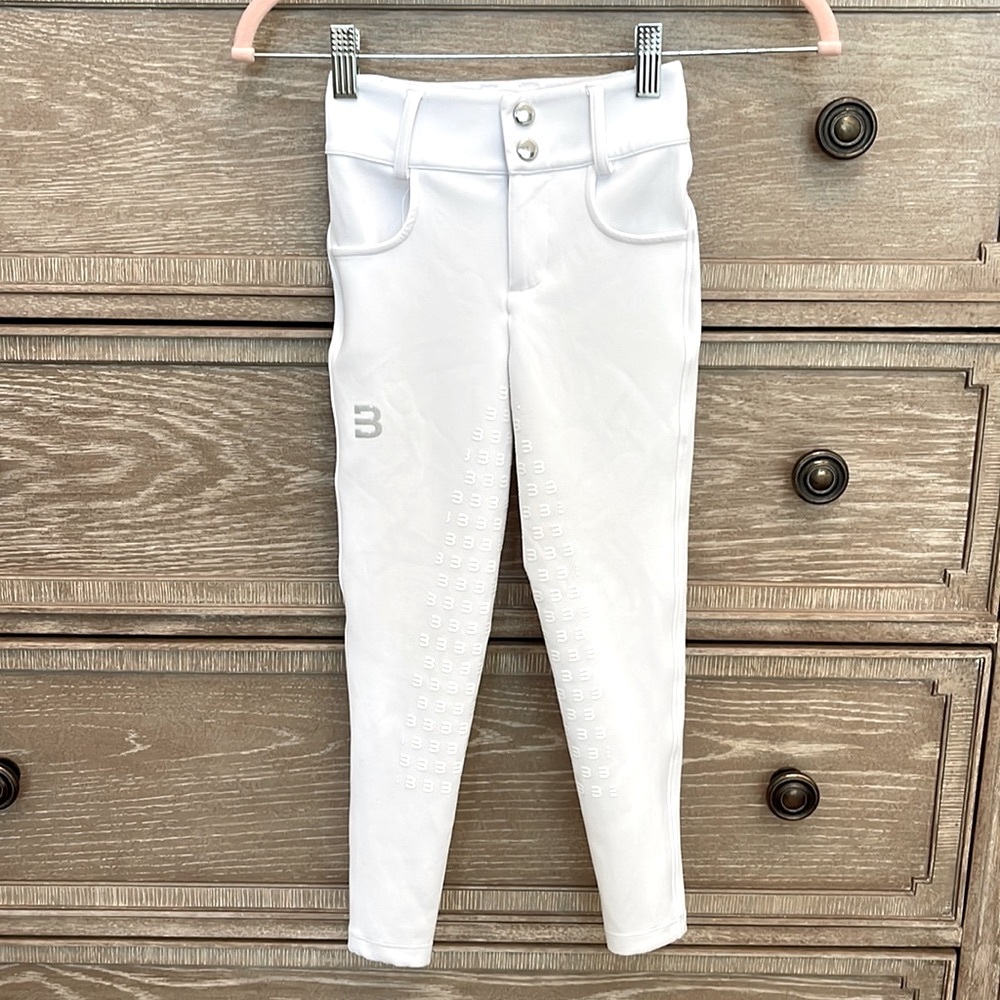 Bullet equestrian white EQ breeches, size 128